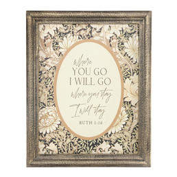 She Prays Gold Framed Art - Where You Go