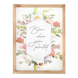 Bloom Where You're Planted Framed Art