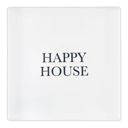 Face to Face Lucite Block - Happy House
