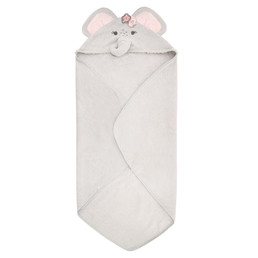 Hooded Towel - Elephant Pink