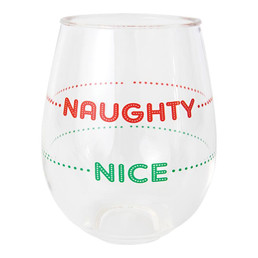 Double-Wall Wine Tumbler - Naughty Nice