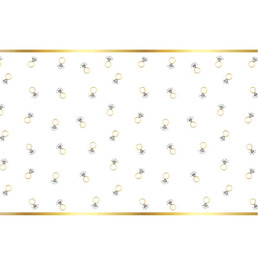 Foil Table Runner - Rings