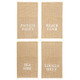 Face to Face Jute Utensil Holder Set of 4 - Beach