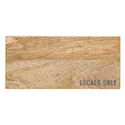 Face to Face Wood Charcuterie Board - Locals Only