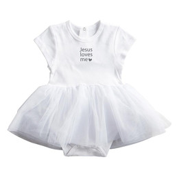 Snapshirt Tutu Dress - Jesus Loves Me