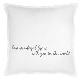 Face to Face Euro Pillow - Wonderful Life