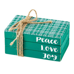 Book Block - Peace Love Joy