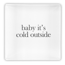 Face To Face Lucite Block - Baby, It's Cold Outside