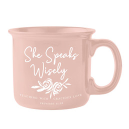 She Speaks Wisely Coffee Mug with Gift Wrap- 4/pk