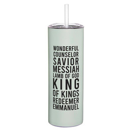 Skinny Tumbler - Names of Jesus Christmas