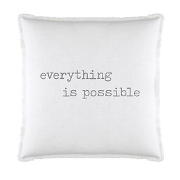 Face to Face Euro Pillow - Everything Is Possible