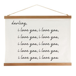 Framed Canvas Banner - Large - Darling