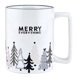 Holiday Organic Mug - Merry Everything Trees
