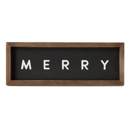 Wood Wall Sign - Merry