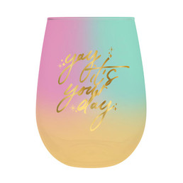 Stemless Wine Glass - Yay Your Day