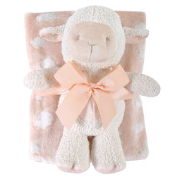 Blanket Toy Set - Pink Lamb