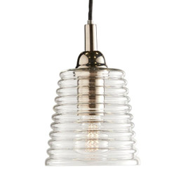 Modern Ribbed Pendant