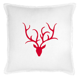 Face to Face Euro Pillow - Antlers