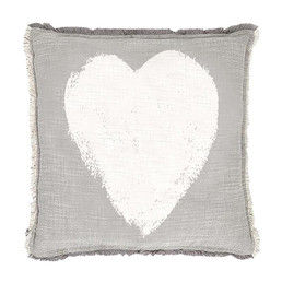 Face to Face Euro Pillow - Heart