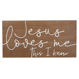 Jesus Loves Me - Wall Decor - Wooden Plaque