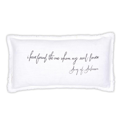 Face to Face Lumbar Pillowcase - I Have Found The One Who My Soul Loves