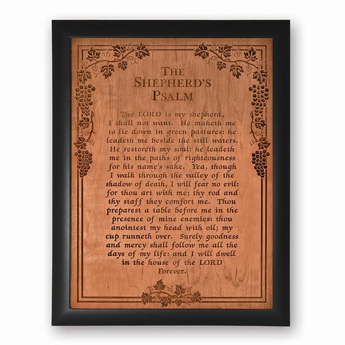 Ornate Decor Carved Art - The Shepherd's Psalm - XL