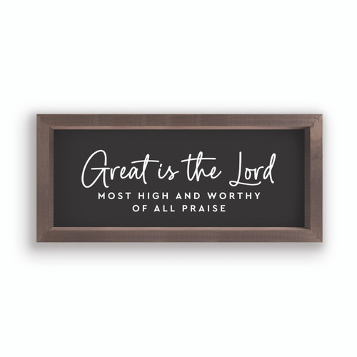 Framed & Simple Framed Art - Great Is The Lord