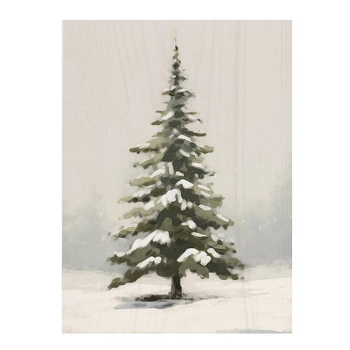 Word Block - Winter Tree