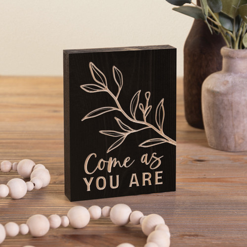 Come As You Are Word Block