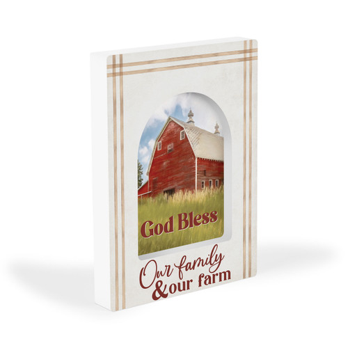 God Bless Our Farm Ornate Decor