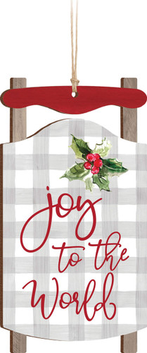 Ornament - Sled - Joy To The World