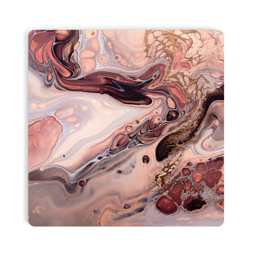 Pink & White Geode Coaster