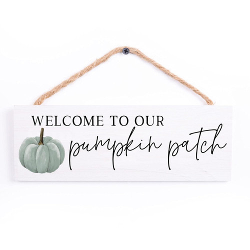 String Sign - Welcome To Our Pumpkin Patch