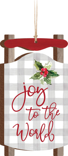 Ornament Sled Joy To The World