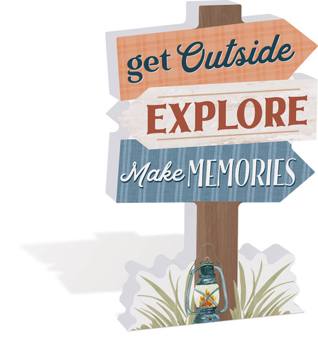 Shape Sign - Get Outside