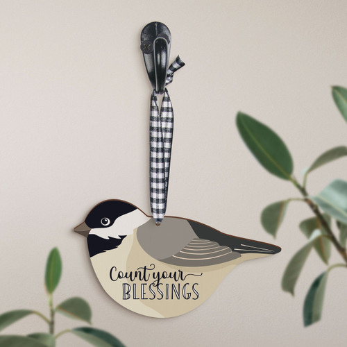 Count Your Blessings Decorative Hanging Sign