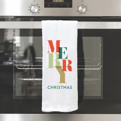 Christmas Tea Towel - Merry Christmas