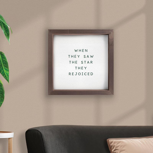 Merry Be Your Christmas Framed Art - When They Saw