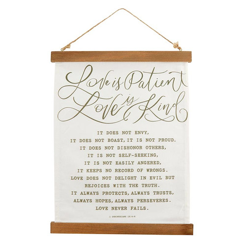 Love is - Framed Canvas Banner