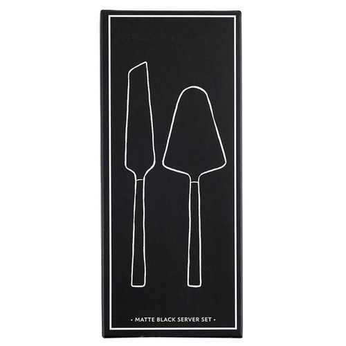 Matte Black Serving Set - Set of 2