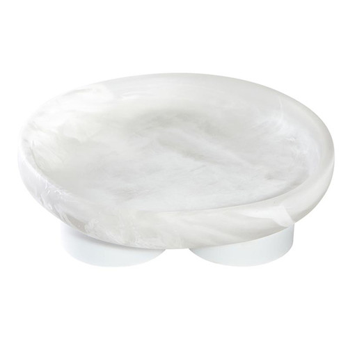 Resin Footed Mini Tray - White