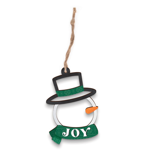 Christmas Cheer Ornaments Collection - Joy Snowman