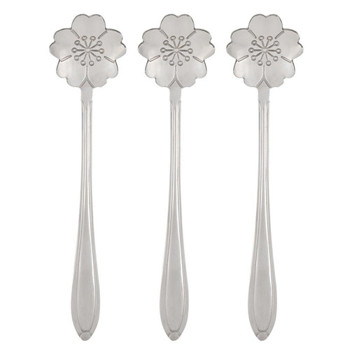 Silver Gold Spoons - Set of 3