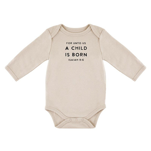 Long Sleeve Snapshirt - A Child is Born Long Sleeve Snapshirt - A Child is Born