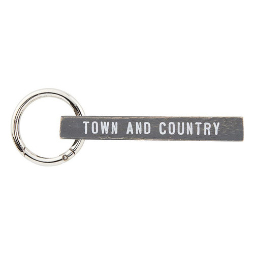 Face to Face Wood Keychain - Town and Country