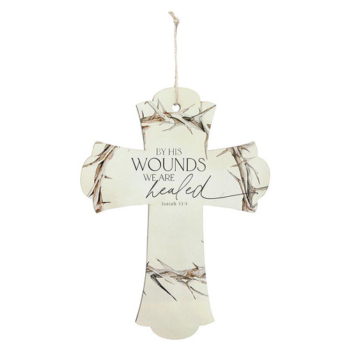 6" Cross - By His Wounds