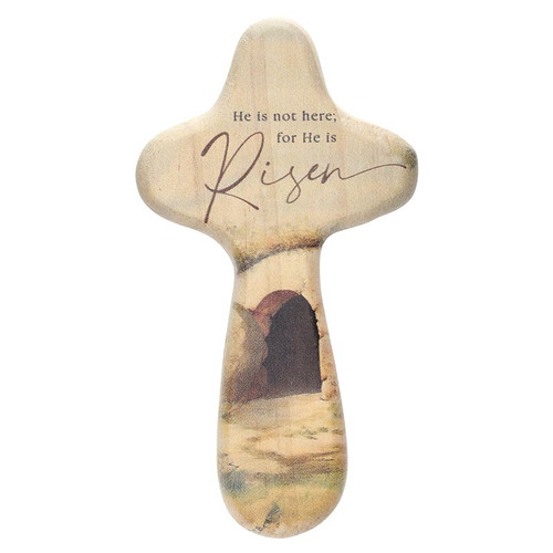 Handheld Cross - He Is Risen