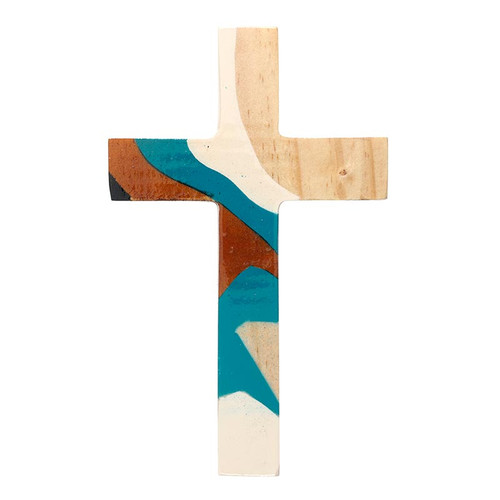 COLOR 5" Marble Cross - The Art of the Cross - Natural Blend