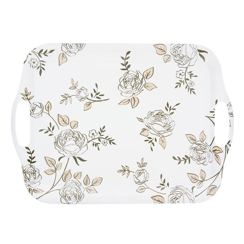 Bamboo Tray - Floral