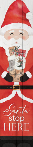 Porch Sign - Santa Stop Here